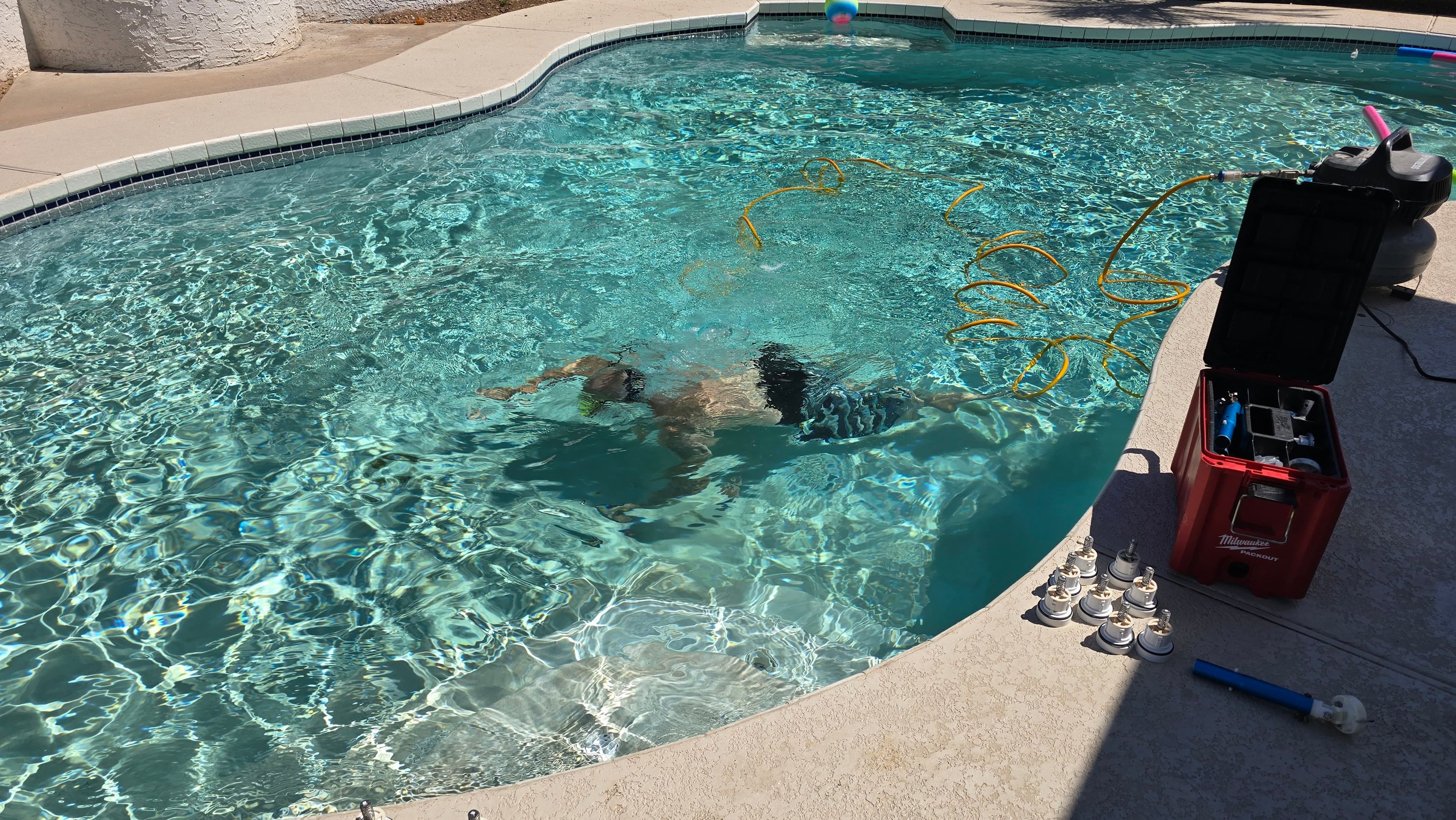 Project Broken In-Floor Popup Heads Replaced on Pool Cleaning System image