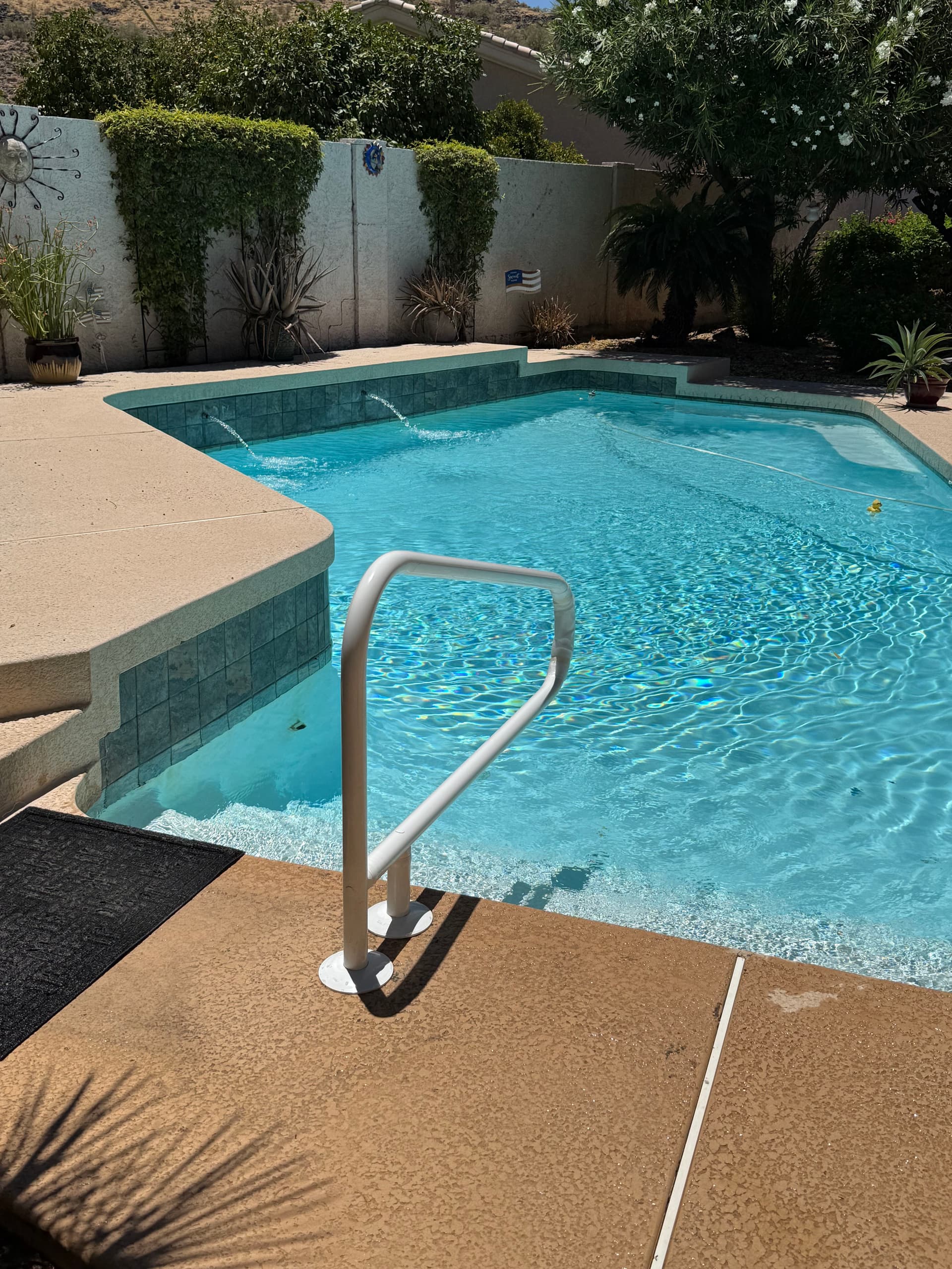 Gallery photos for Pool Hand Rail Installation at a Glendale Pinnacle Hill Home: Image #1