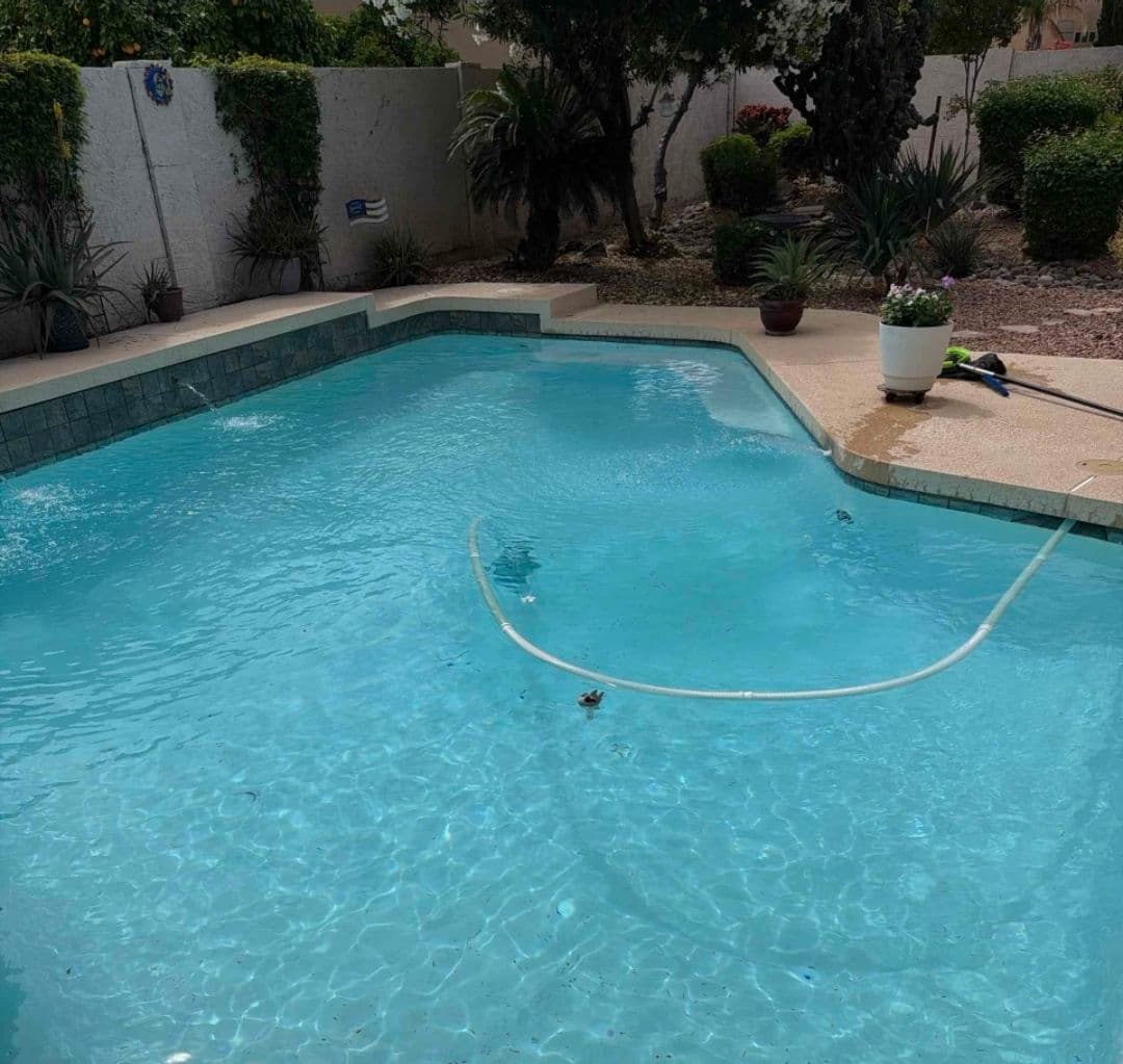 Gallery photos for Pool Perfection Achieved with Skimming and Vacuuming: Image #1